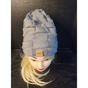 Redess Winter Beanie Adult Black Gray Warm Hat Outdoor Knitted Comfy Cap Preppy